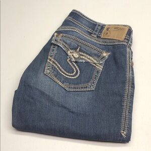 SILVER SUKI SURPLUS CAPRI JEANS 34x22 ⭐️